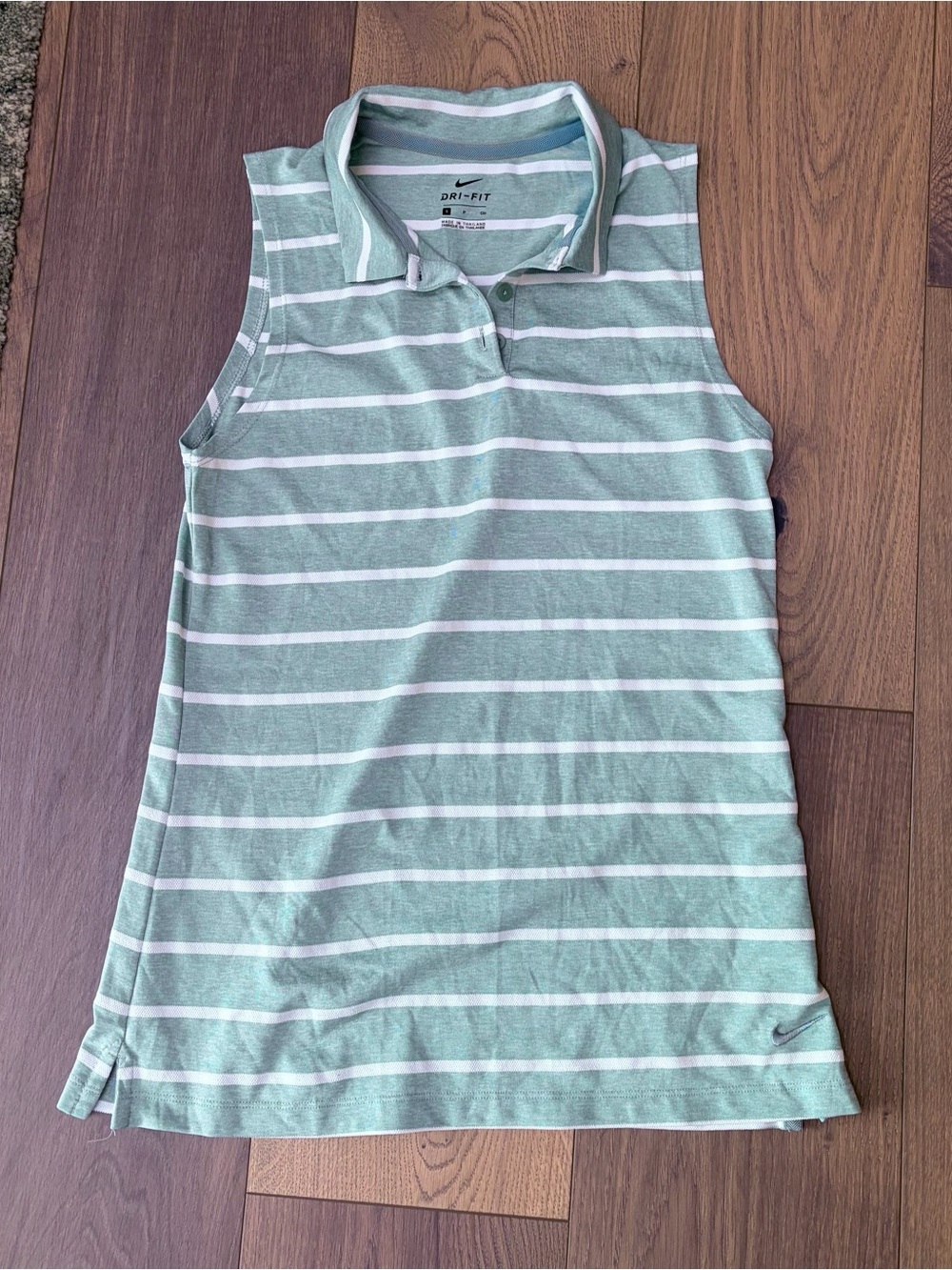Nike Golf Striped Sleeveless Polo Tank
